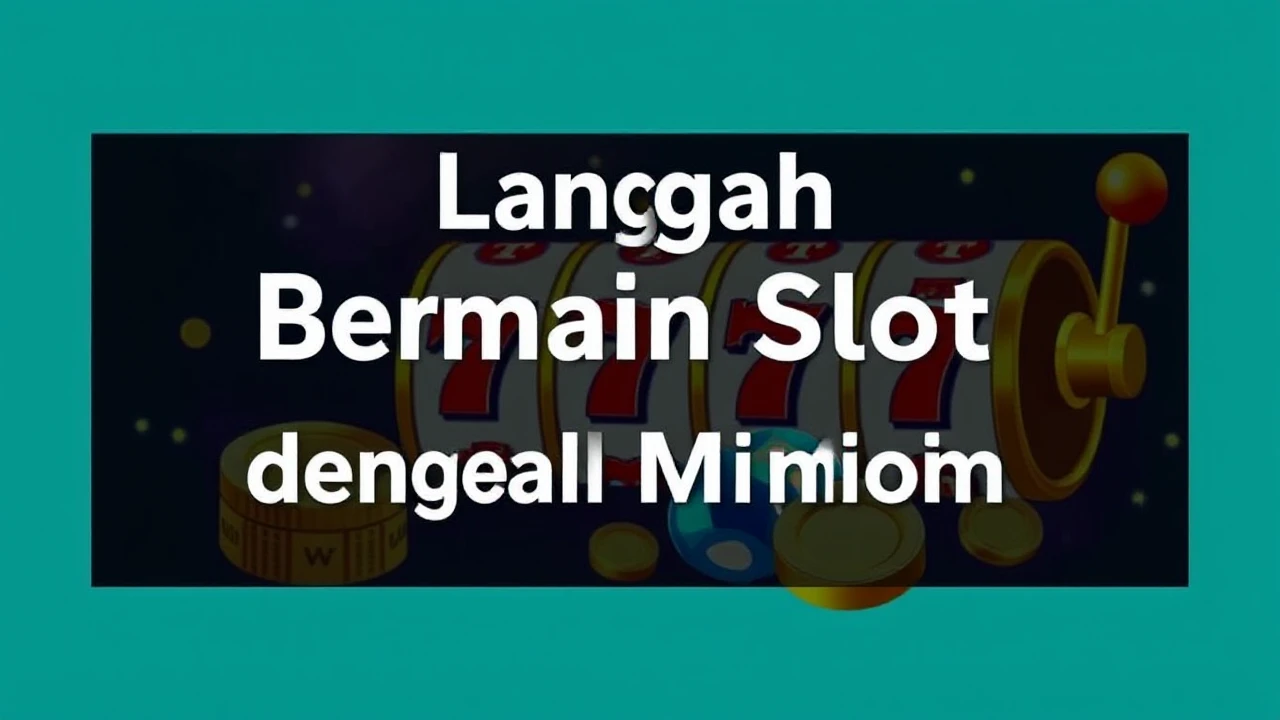 Langkah Bermain Slot dengan Modal Minim